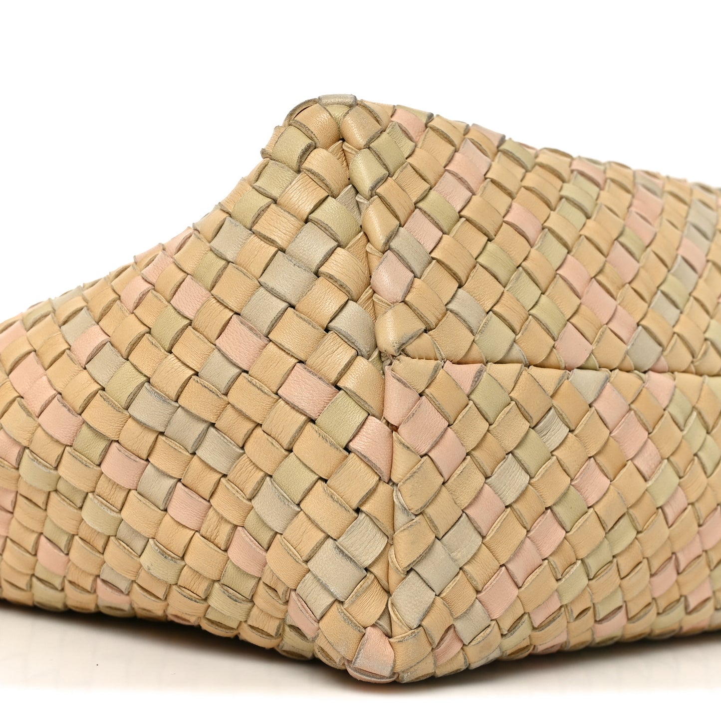 Nappa Intrecciato Small Cabat Colonial Lotus Aurora