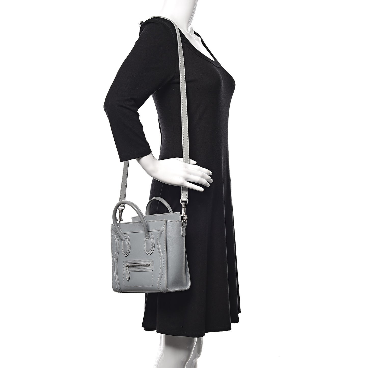 Smooth Calfskin Nano Luggage Sky