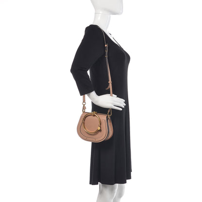 Chloe Calfskin Suede Small Nile Bracelet Bag Biscotti Beige 2 of 7