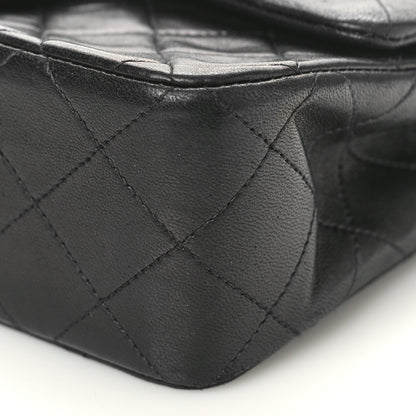 Chanel Lambskin Quilted Small Double Flap Black 9 of 13