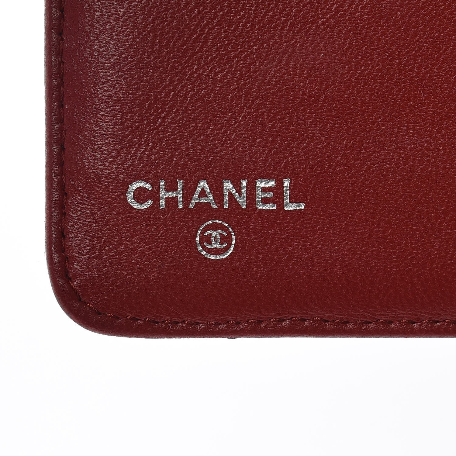Chanel Lambskin Quilted Zipped Pocket Wallet Red 6 of 12