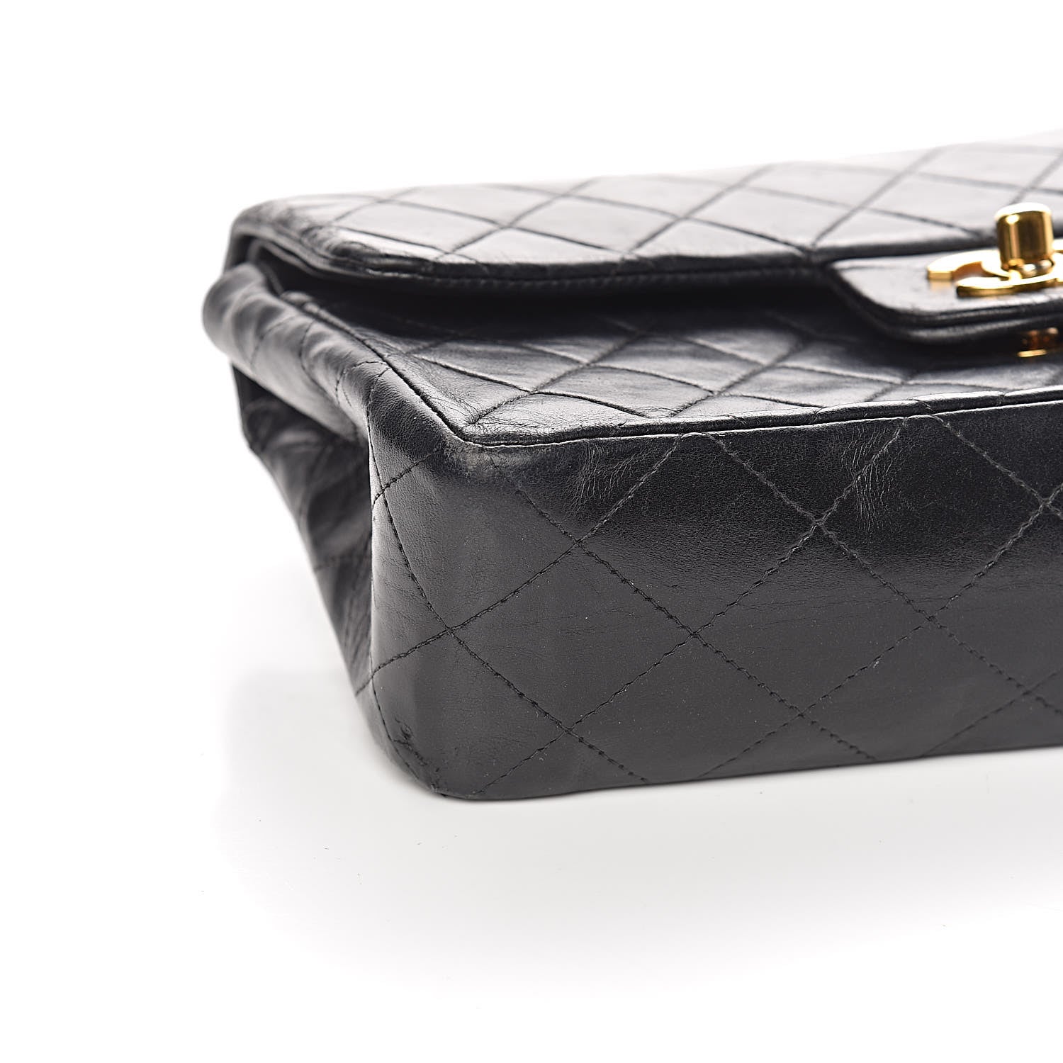 Chanel Lambskin Quilted Small Double Flap Black 10 of 15