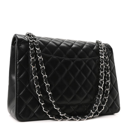Chanel Lambskin Quilted Maxi Double Flap Black 3 of 10