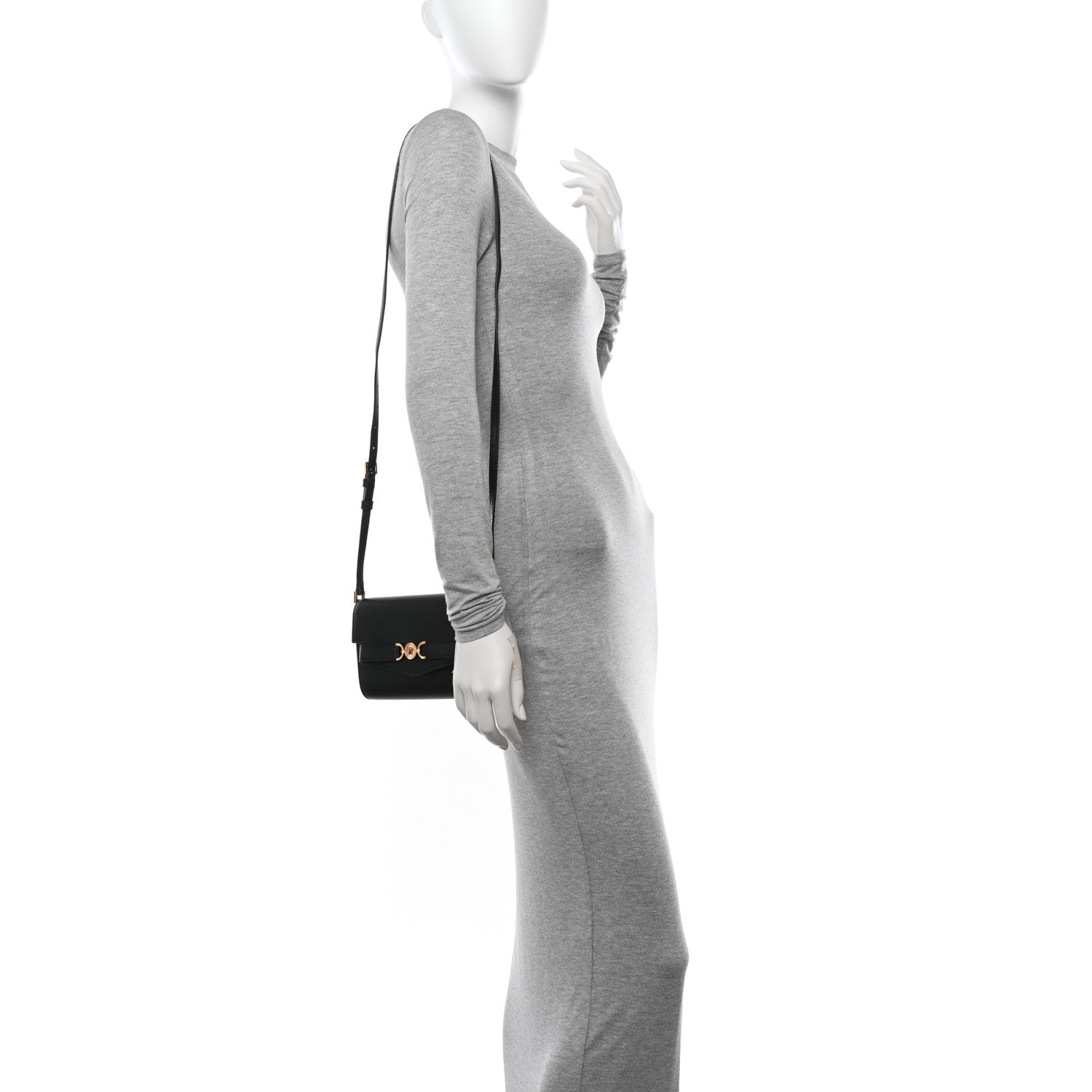 Versace Lambskin Medusa Wallet On Strap Black 3 of 9