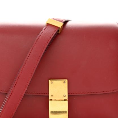 Celine Box Calfskin Small Classic Box Flap Bag Red 8 of 15