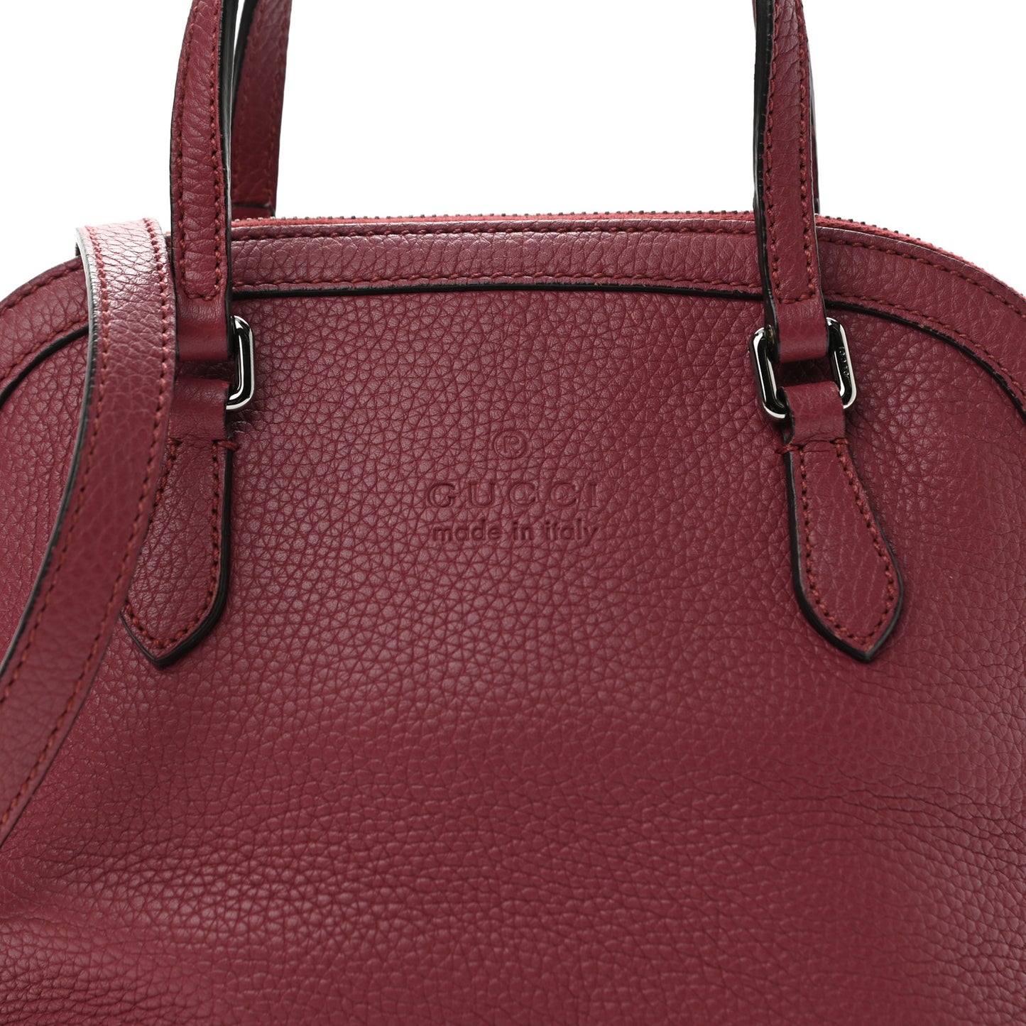 Calfskin Mini Dome Bag Burgundy