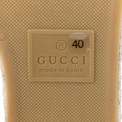 Gucci Nappa Matelasse GG Marmont Espadrille Slide Sandals 40 Porcelain Rose 6 of 13