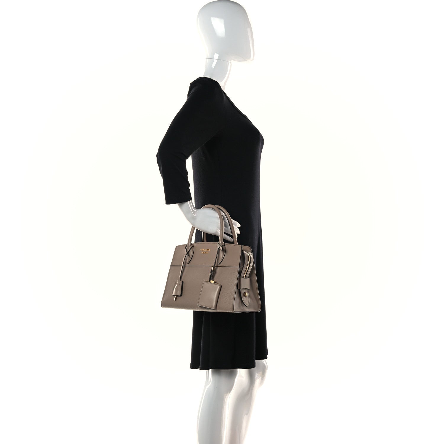 Prada Saffiano City Calf Small Esplanade Tote Cammeo 2 of 17