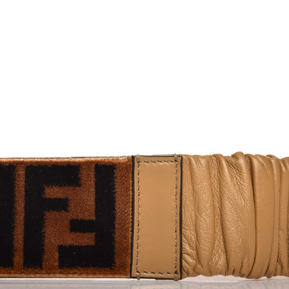 Fendi Velvet FF Belt 85 34 Tobacco 4 of 6