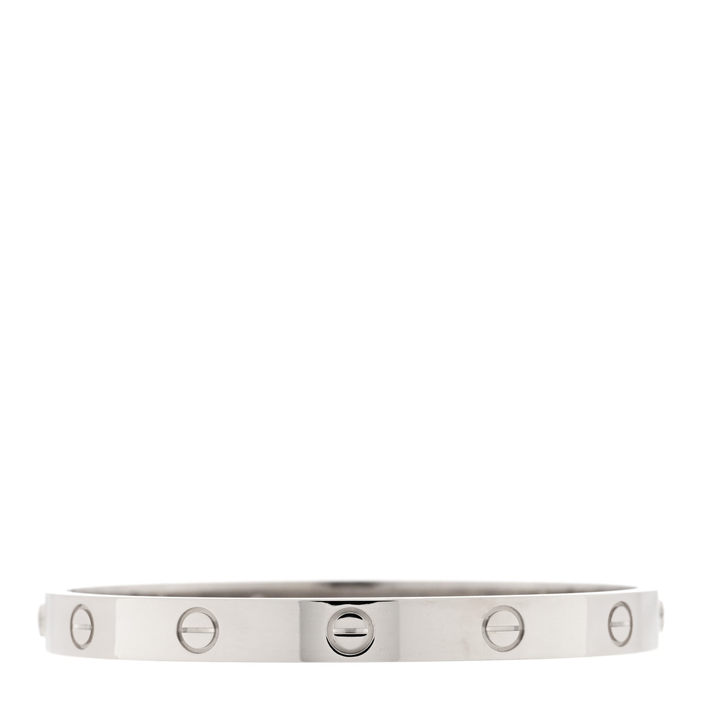 18K White Gold LOVE Bracelet 17