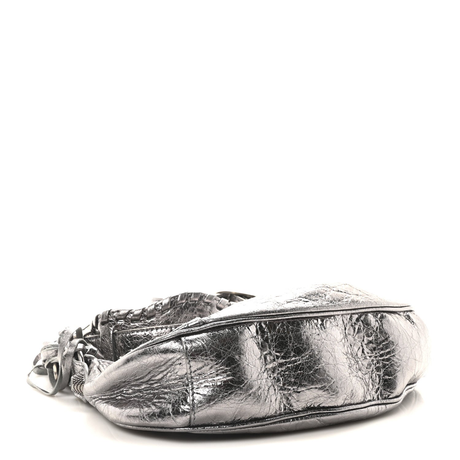 Balenciaga Metallic Agneau Arena Le Cagole Shoulder Bag XS Silver 4 of 11