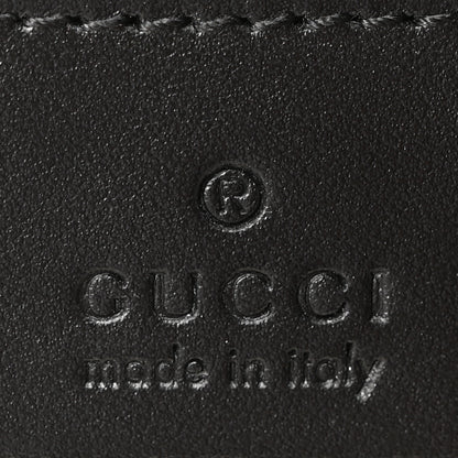 Gucci Calfskin GG Tennis Embossed Shoulder Bag Black 6 of 10