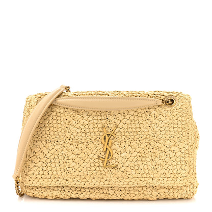 Saint Laurent Raffia Monogram Medium Jamie Natural Avorio 1 of 10