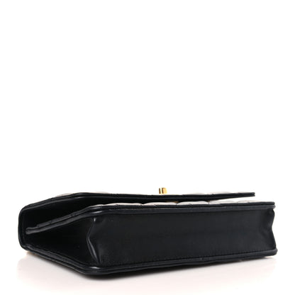 Chanel Lambskin Quilted Sweet Camellia Wallet on Chain WOC Black 4 of 11