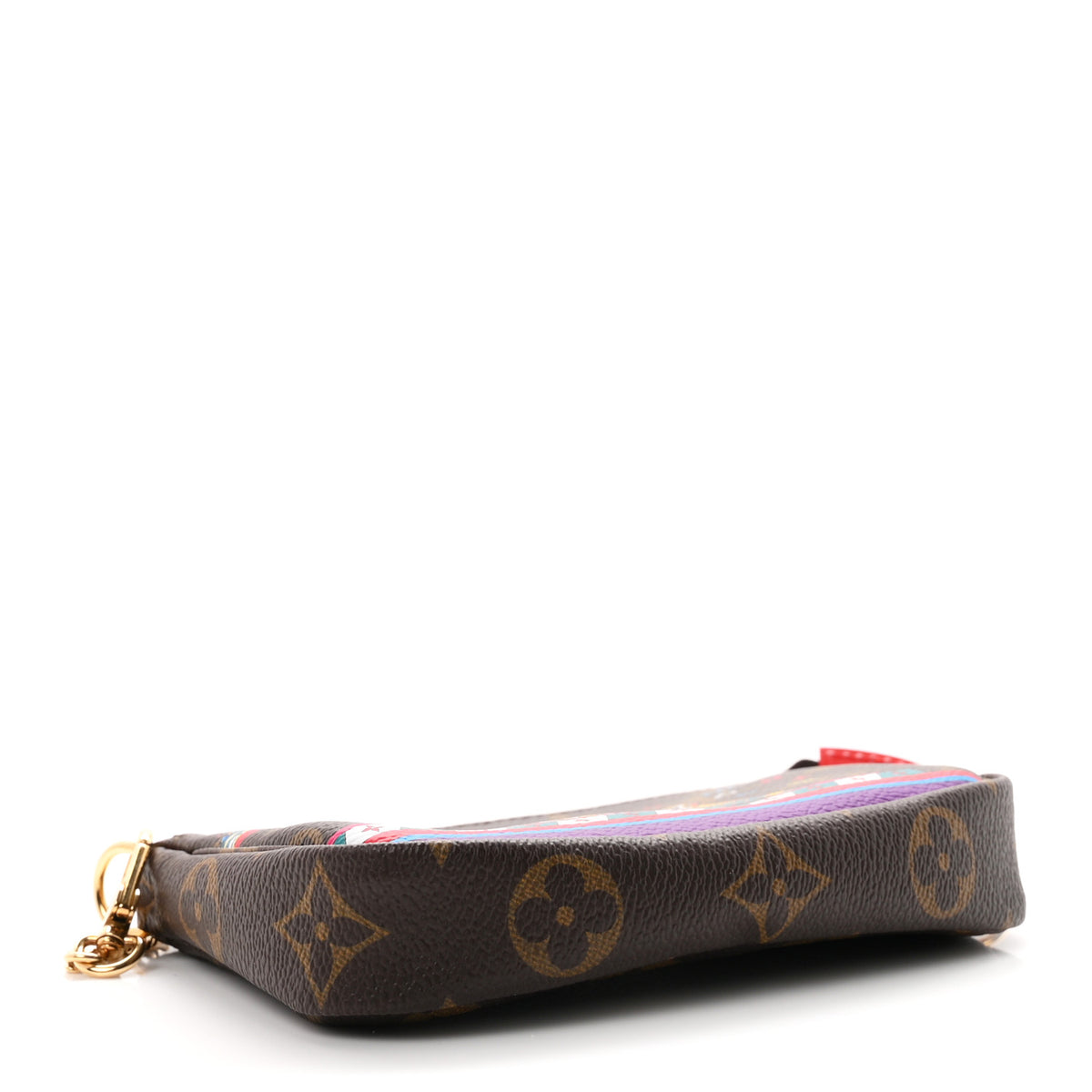 Louis Vuitton Monogram 2020 Christmas Animation Bumper Cars Mini Pochette Accessories Coquelicot 4 of 8