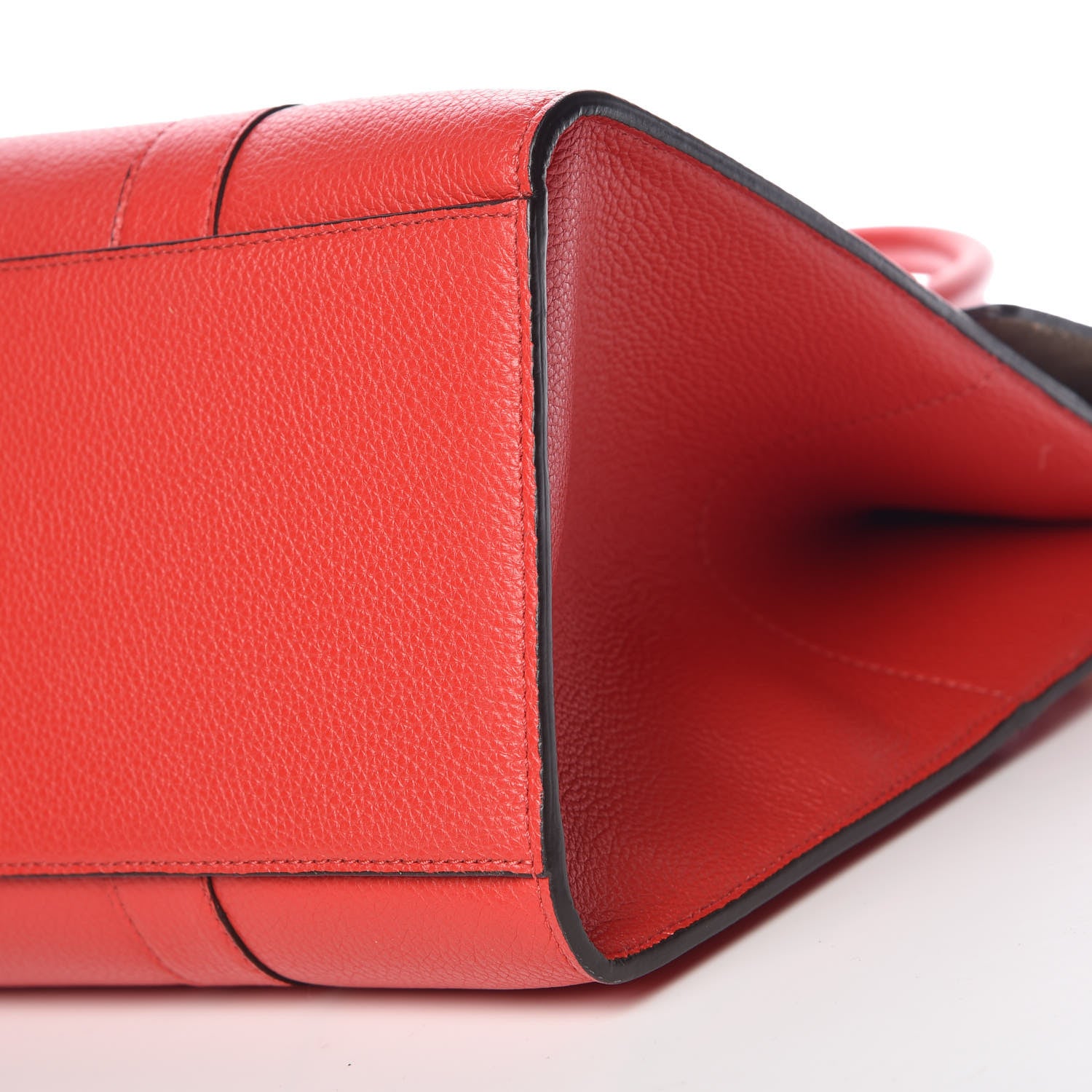 Mulberry Small Classic Grain Calfskin New Bayswater Fiery Red 9 of 11
