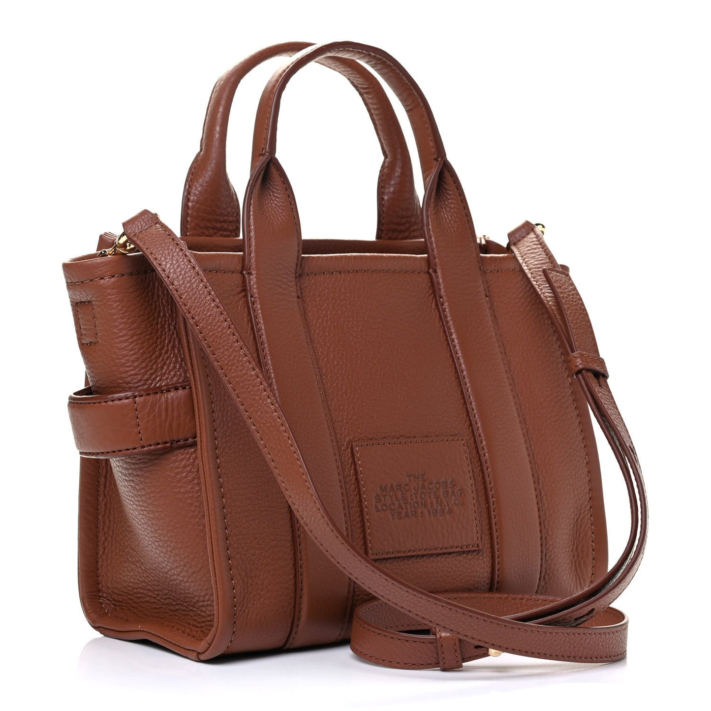 Grained Calfskin Small The Tote Bag Argan Oil
