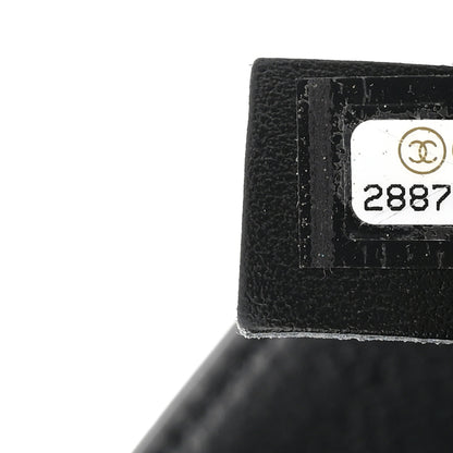 Chanel Calfskin Quilted Top Handle Flap Black 7 of 12