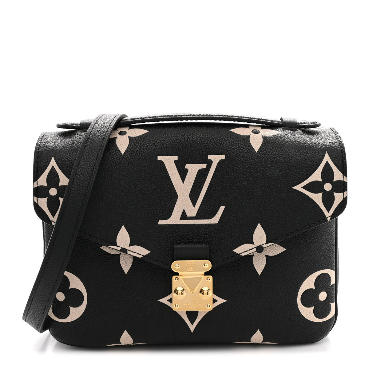 Louis Vuitton Empreinte Monogram Giant Pochette Metis Black Beige 1 of 9