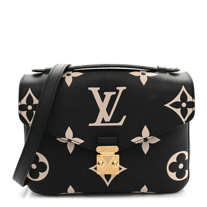 Louis Vuitton Empreinte Monogram Giant Pochette Metis Black Beige 1 of 9