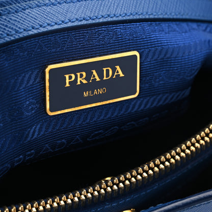 Prada Saffiano Lux Medium Galleria Double Zip Tote Blue 6 of 11