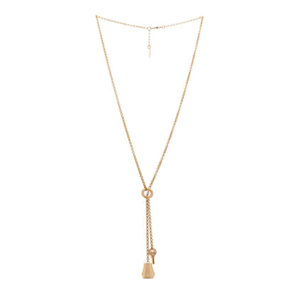 Hermes 18K Rose Gold Kelly Clochette Necklace 3 of 7