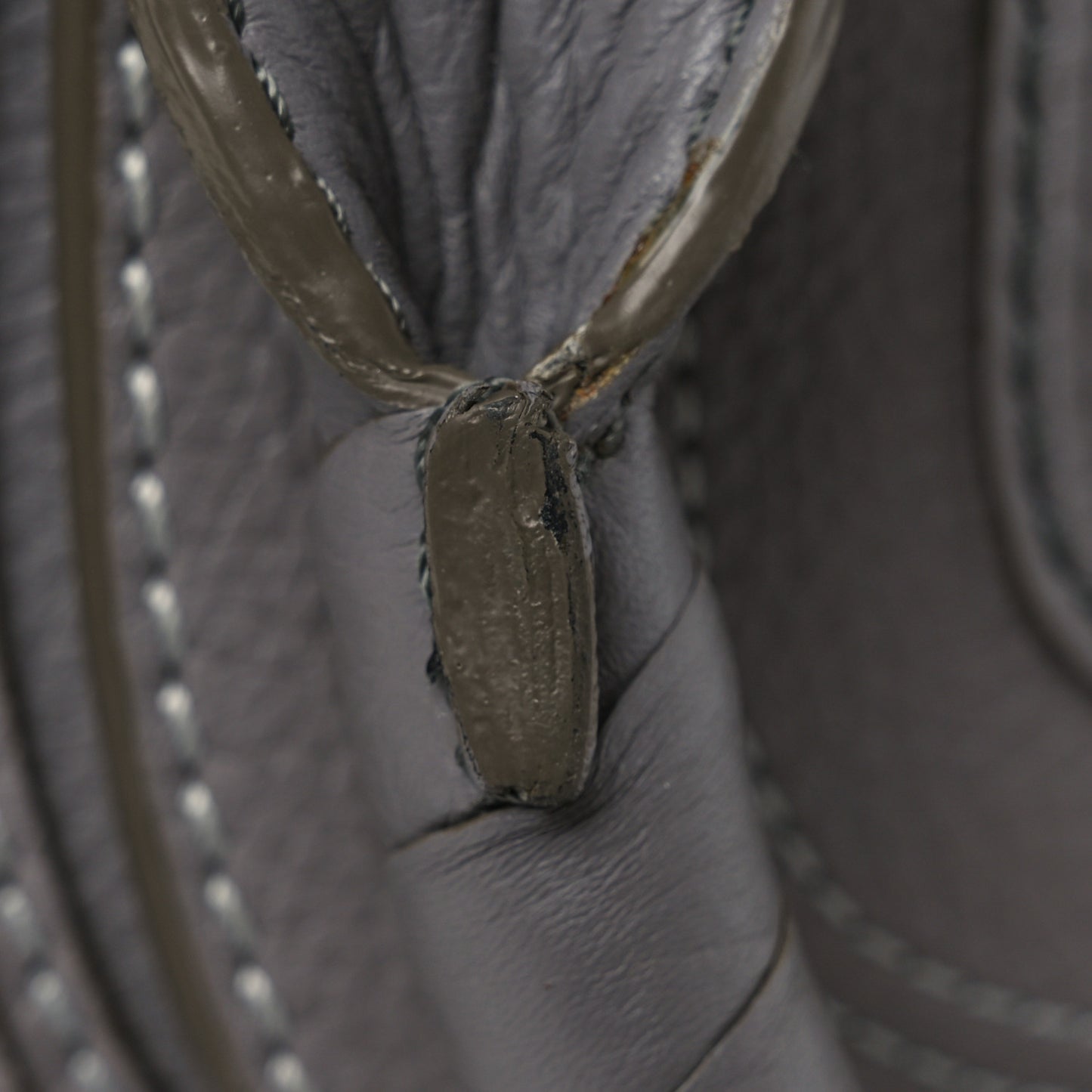 Calfskin Small Marcie Satchel Cashmere Grey