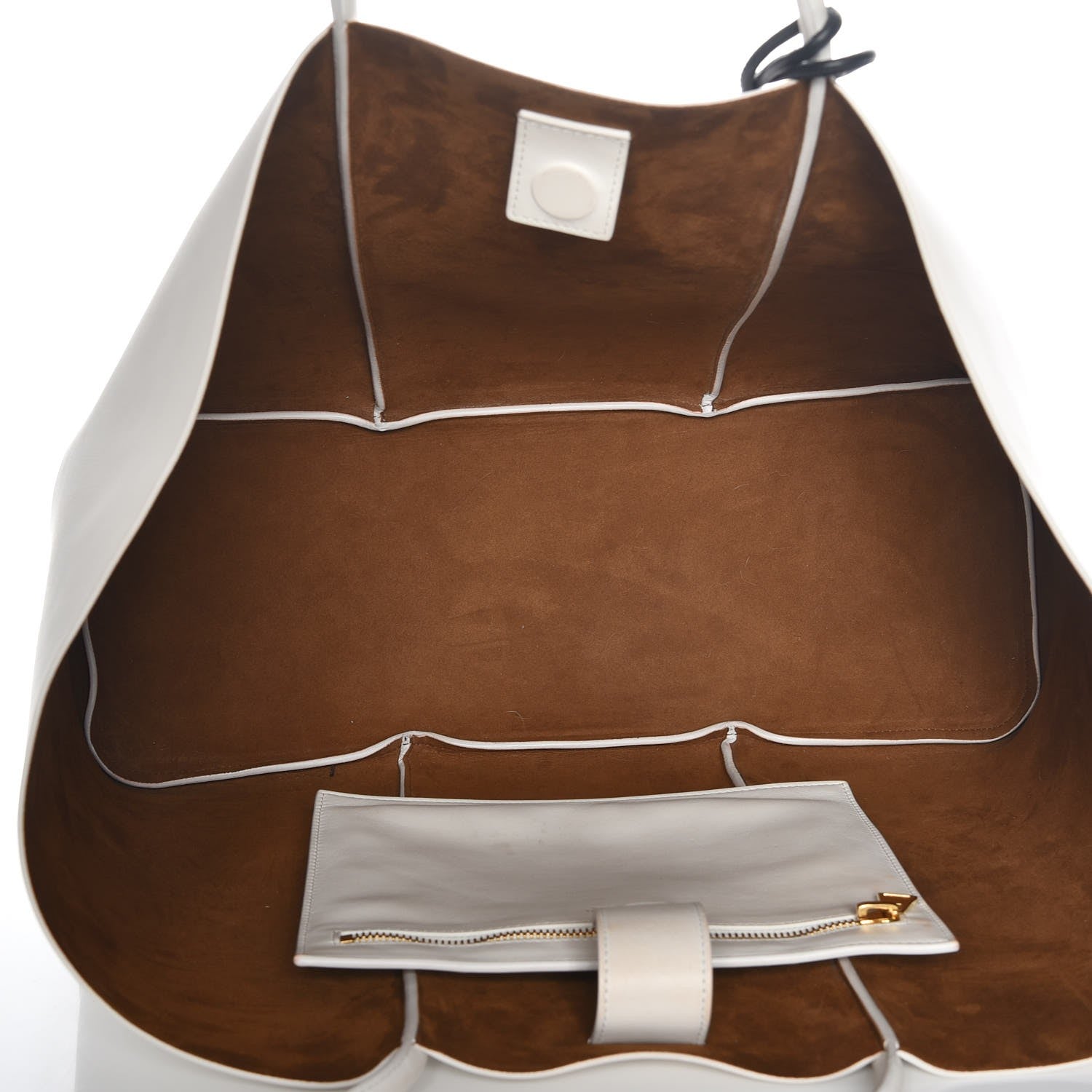 Tom Ford Calfskin Tubo Horizontal Tote Chalk 9 of 17
