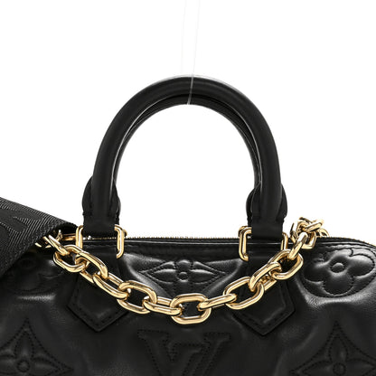 Louis Vuitton Calfskin Bubblegram Papillon BB Black 7 of 12