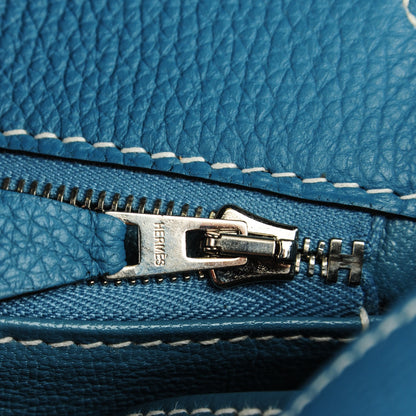 Hermes Togo Kelly Retourne 35 Blue Jean 14 of 20