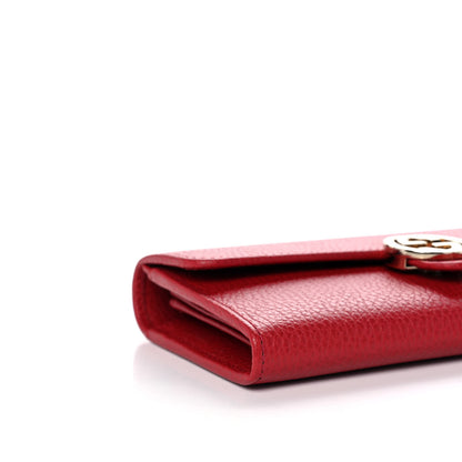 Gucci Dollar Calfskin Interlocking G Continental Wallet Red 8 of 10