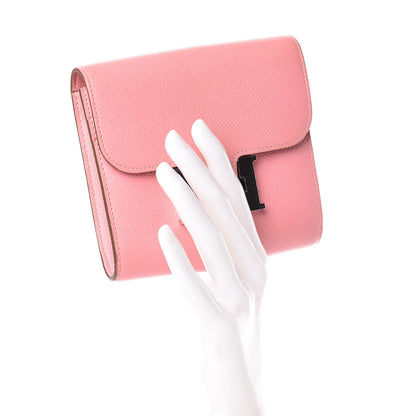 Hermes Epsom Constance Short Wallet Rose Confetti 2 of 24