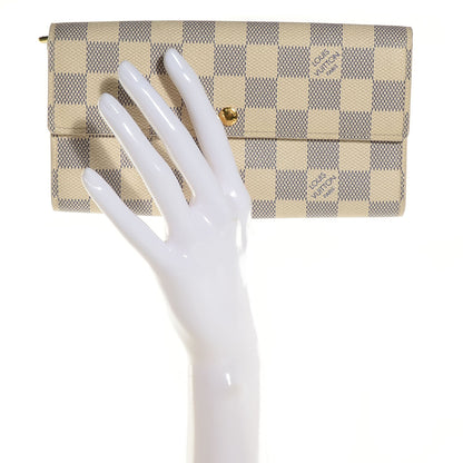 Louis Vuitton Damier Azur Sarah Wallet 2 of 7