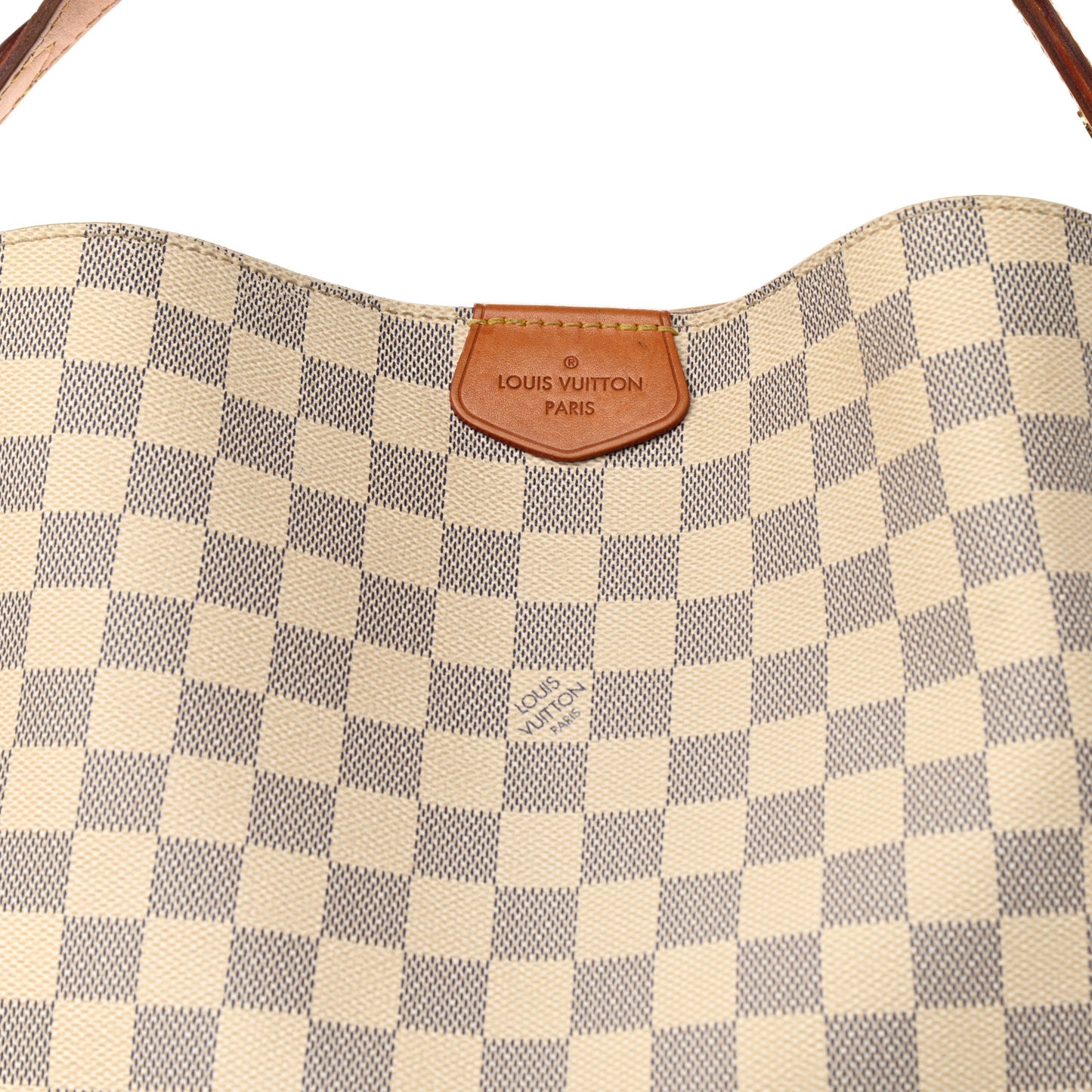 Damier Azur Graceful MM Rose Ballerine