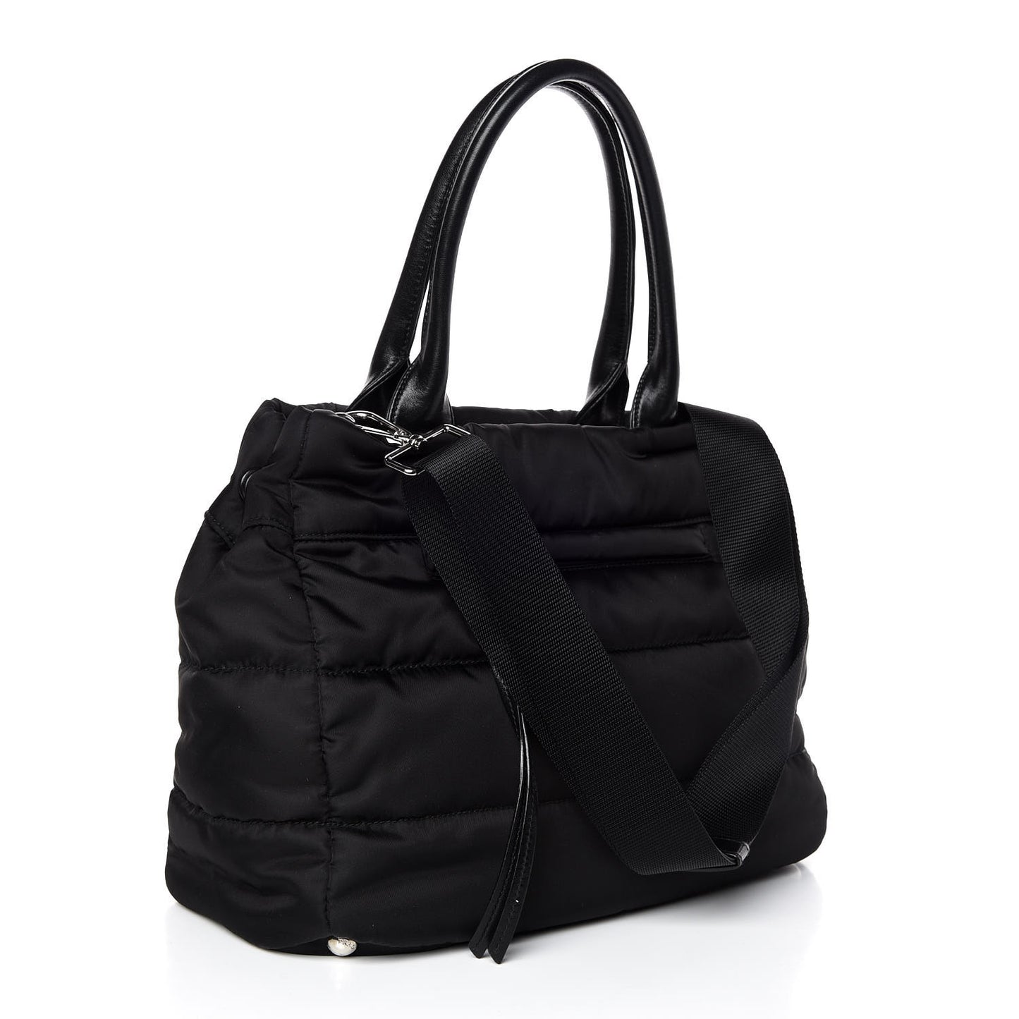 Tessuto Nylon Bomber Tote Black