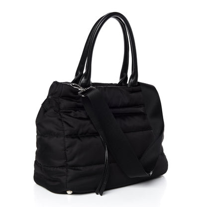 Prada Tessuto Nylon Bomber Tote Black 3 of 10
