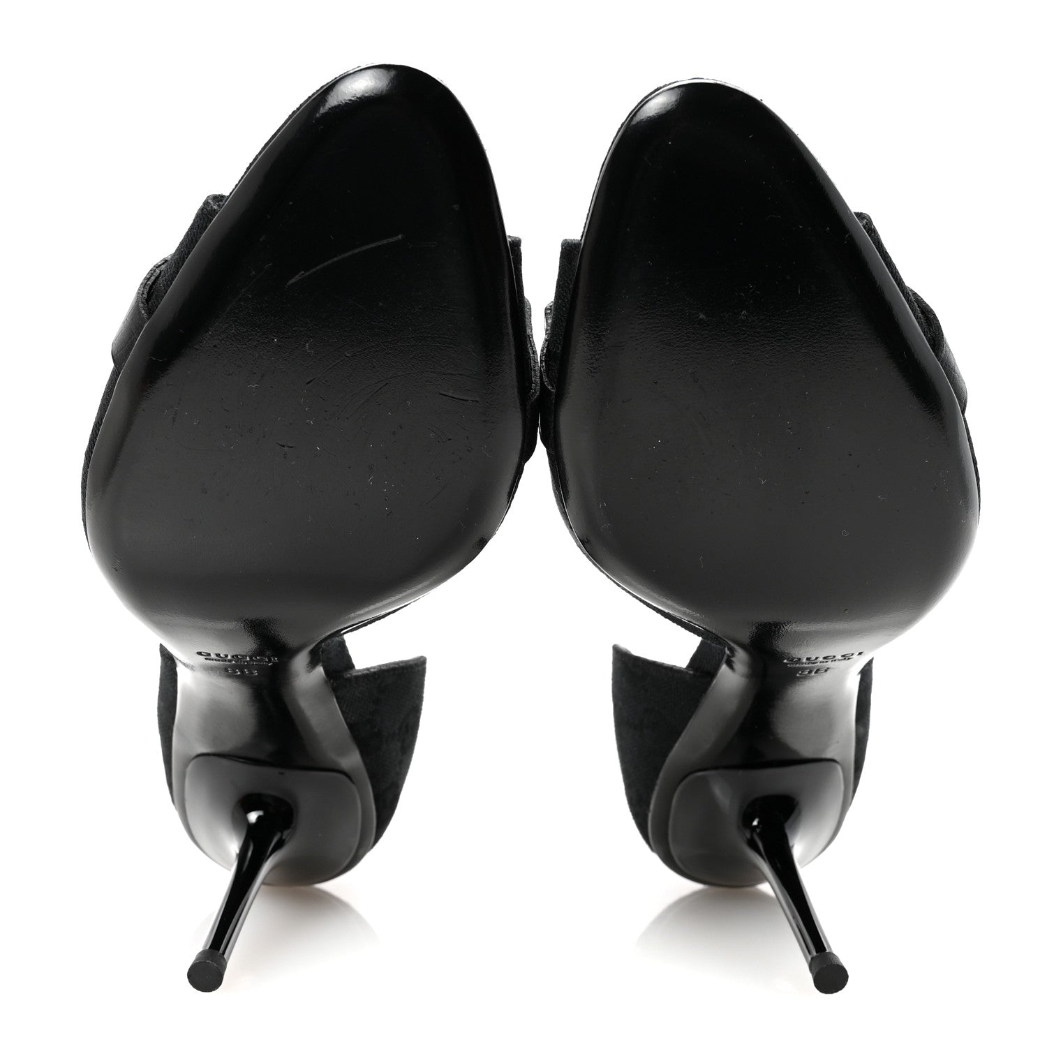 Gucci Monogram Niagara Lux Horsebit Sandals 8 Black 6 of 10
