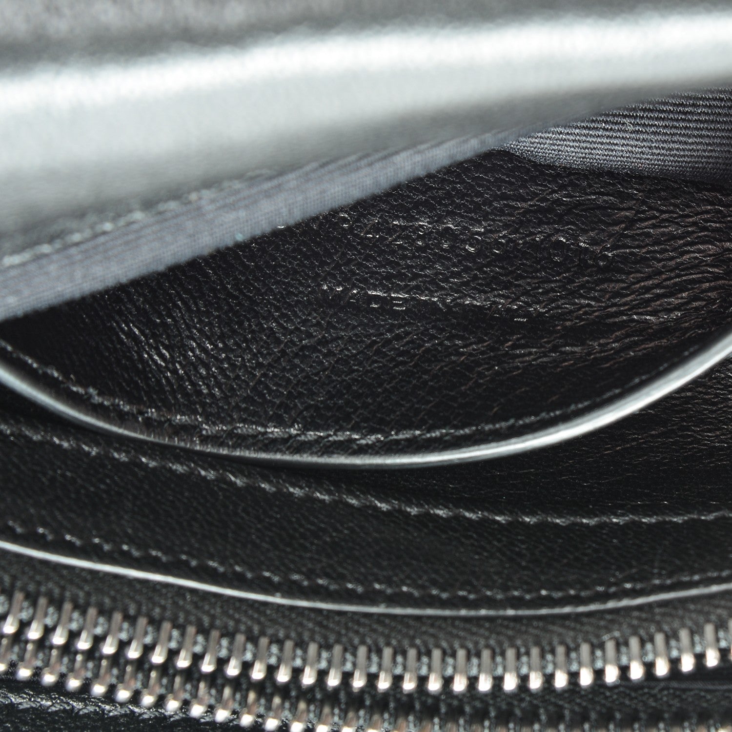 Saint Laurent Sheepskin Matelasse Chevron Monogram Medium College Bag Black 8 of 8