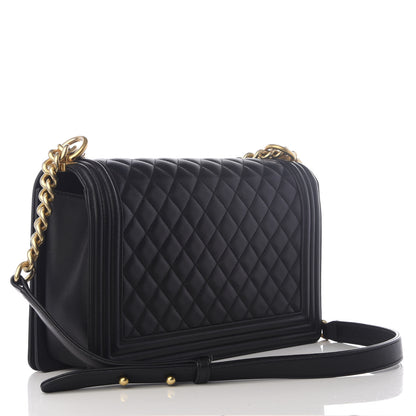 Chanel Calfskin Quilted New Medium Boy Flap Black 2 of 8