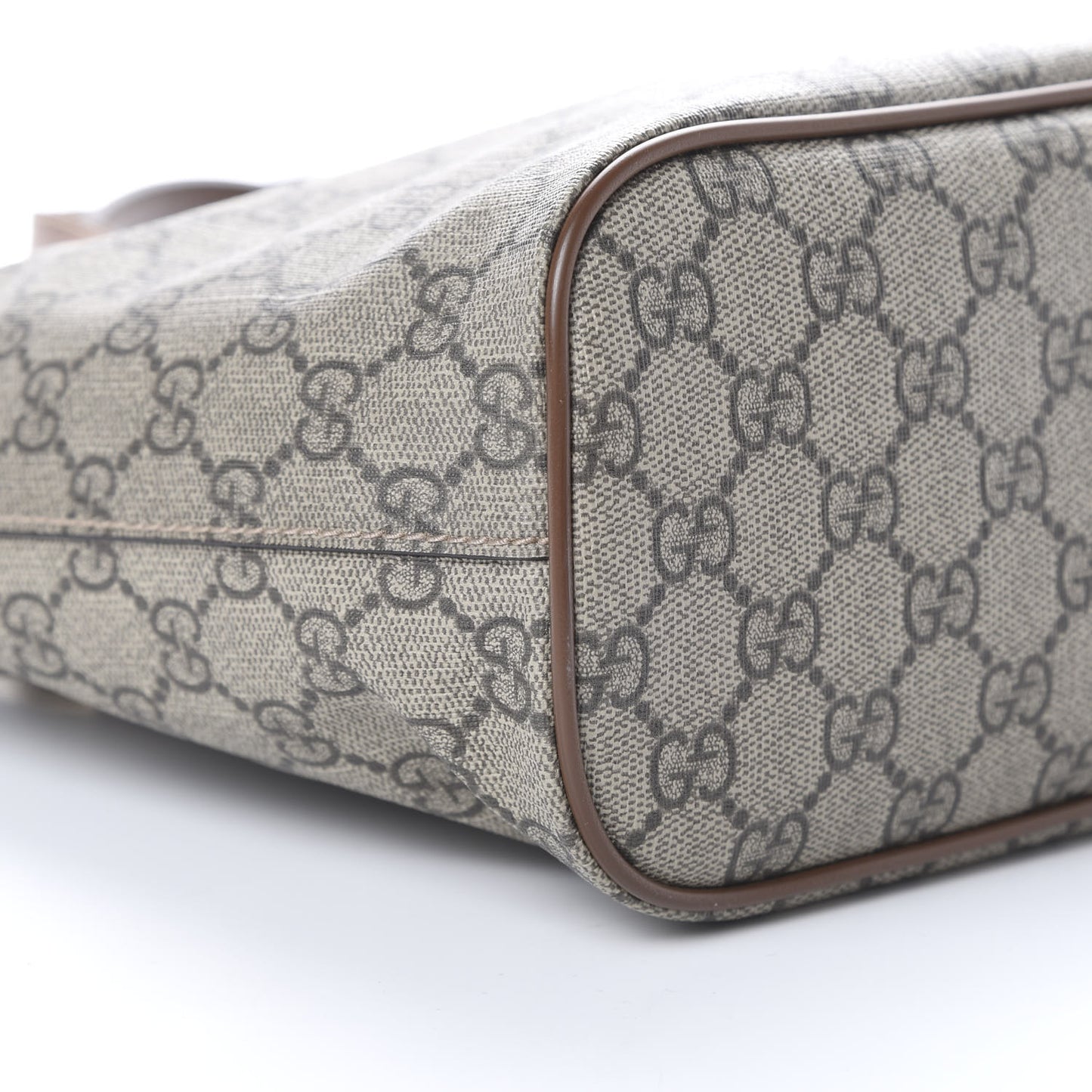 Soft GG Supreme Monogram Small Crossbody Tote Beige Cuir