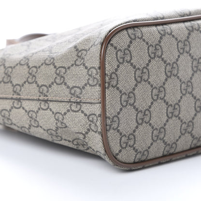 Gucci Soft GG Supreme Monogram Small Crossbody Tote Beige Cuir 8 of 9