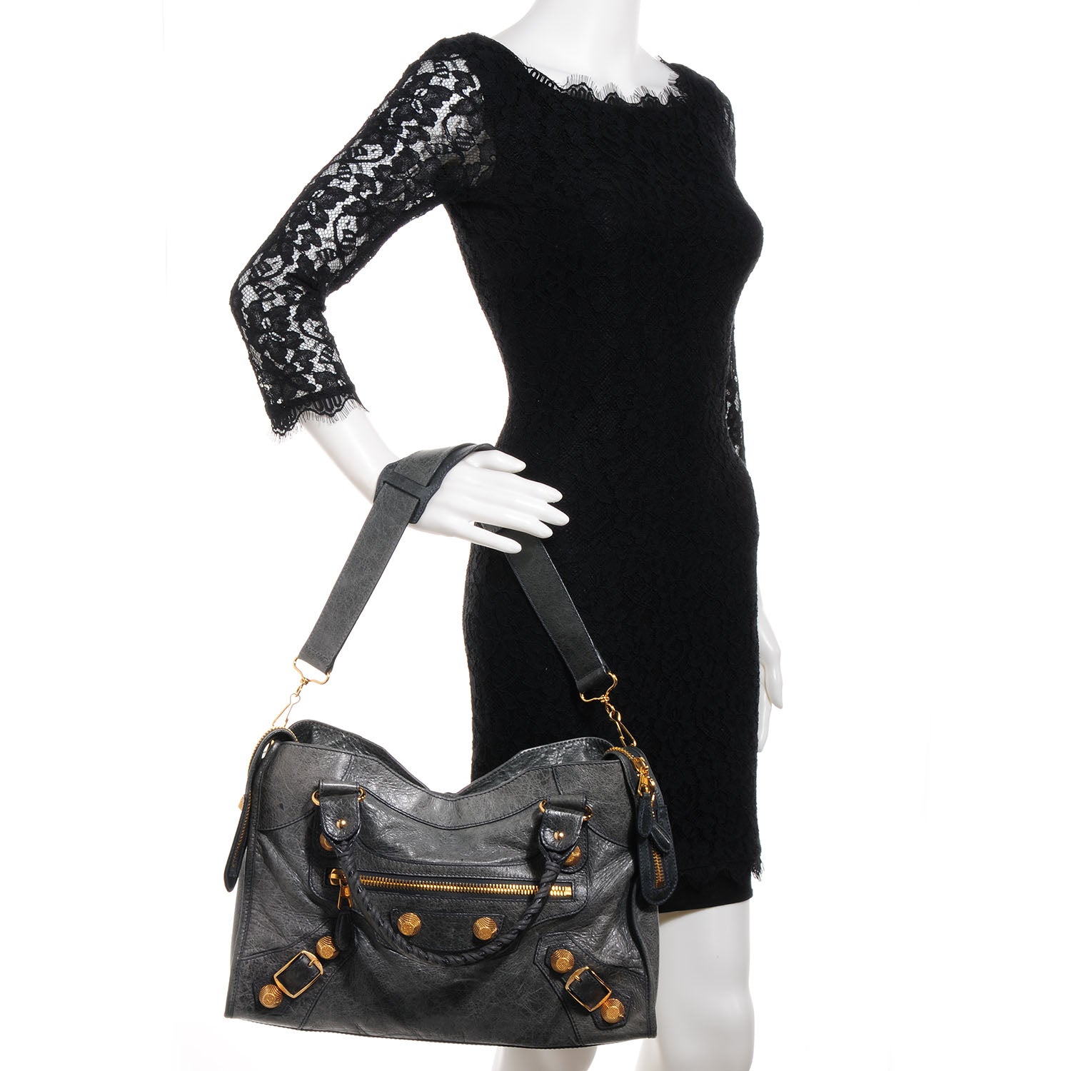 Balenciaga Agneau Giant 21 Gold Hardware City Anthracite 2 of 12