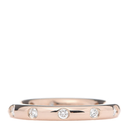 Tiffany 18K Rose Gold Diamond Bezet Band Ring 47 4 1 of 5