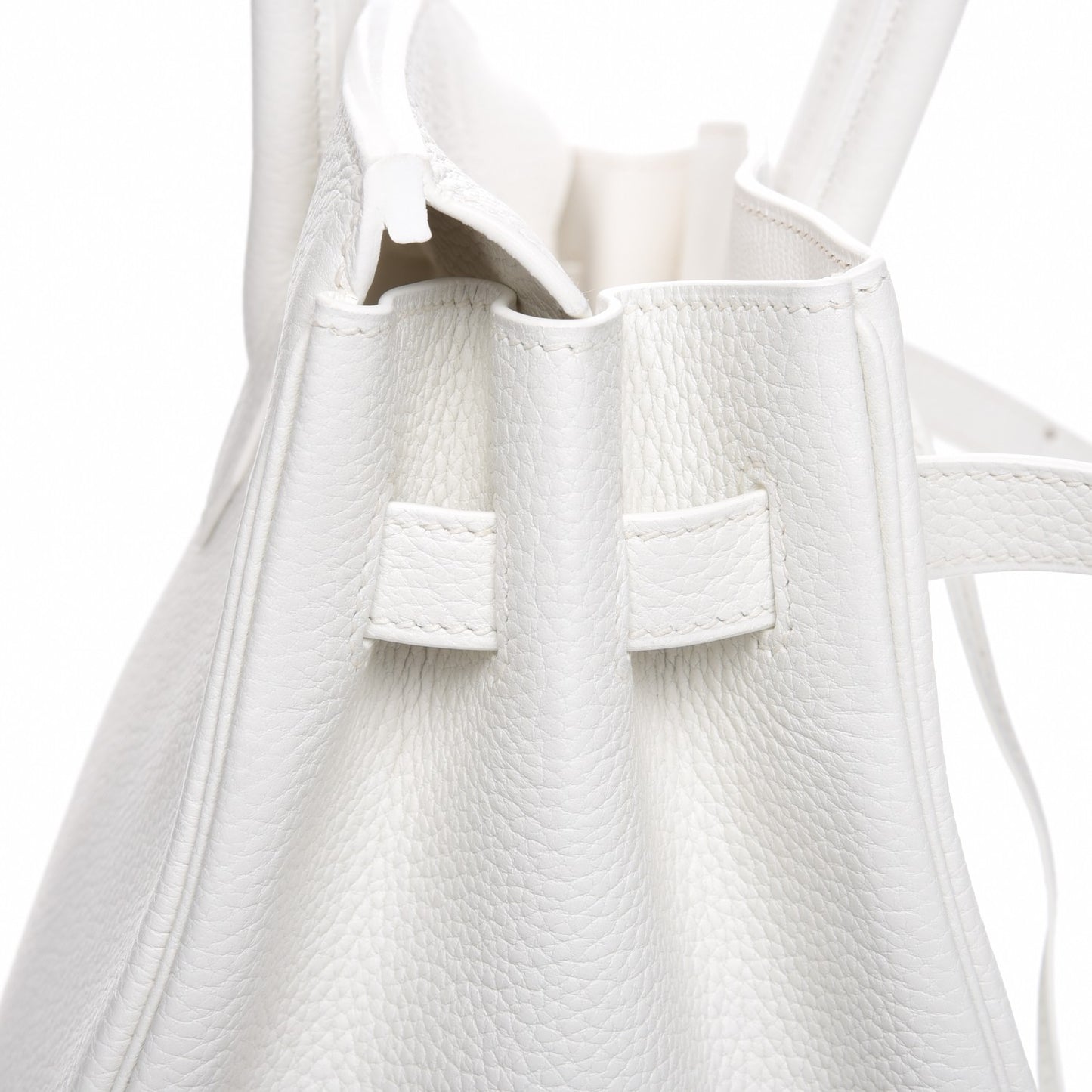 Taurillon Clemence Birkin 35 White