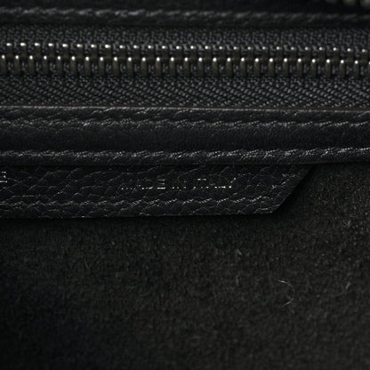 Celine Drummed Calfskin Micro Luggage Black 7 of 9