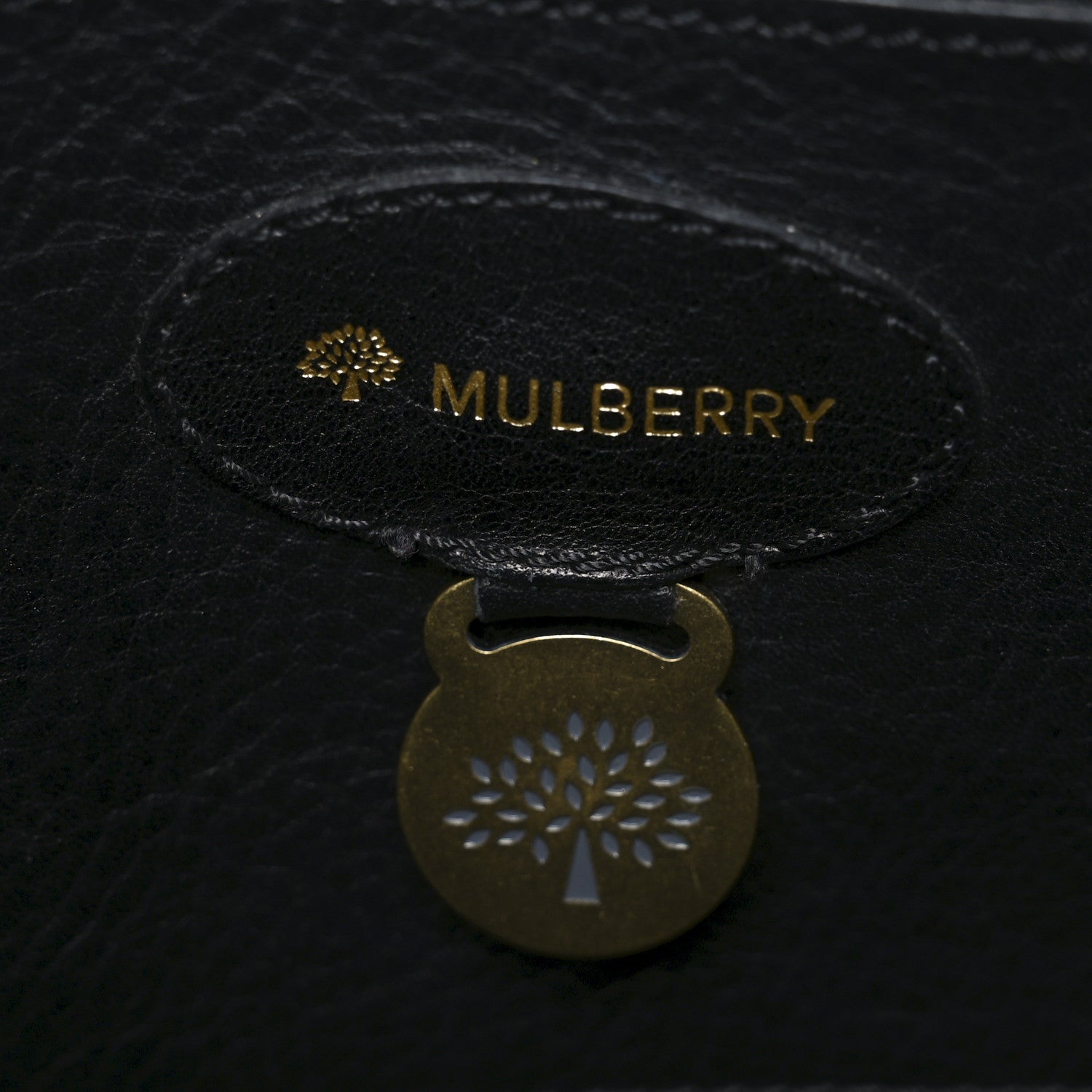 Mulberry Natural Vegetable Tanned Bayswater Black 6 of 9