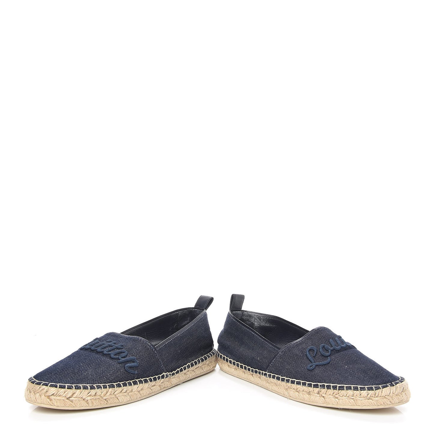 Canvas Waterfall Espadrille Flats 38 Marine