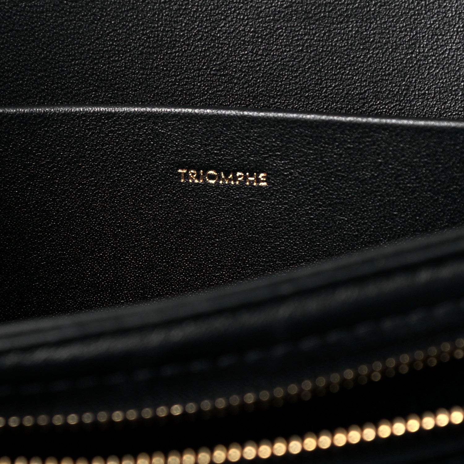 Celine Shiny Calfskin Medium Triomphe Black 6 of 8