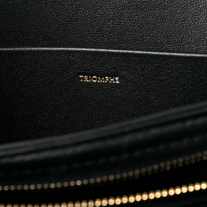 Celine Shiny Calfskin Medium Triomphe Black 6 of 8