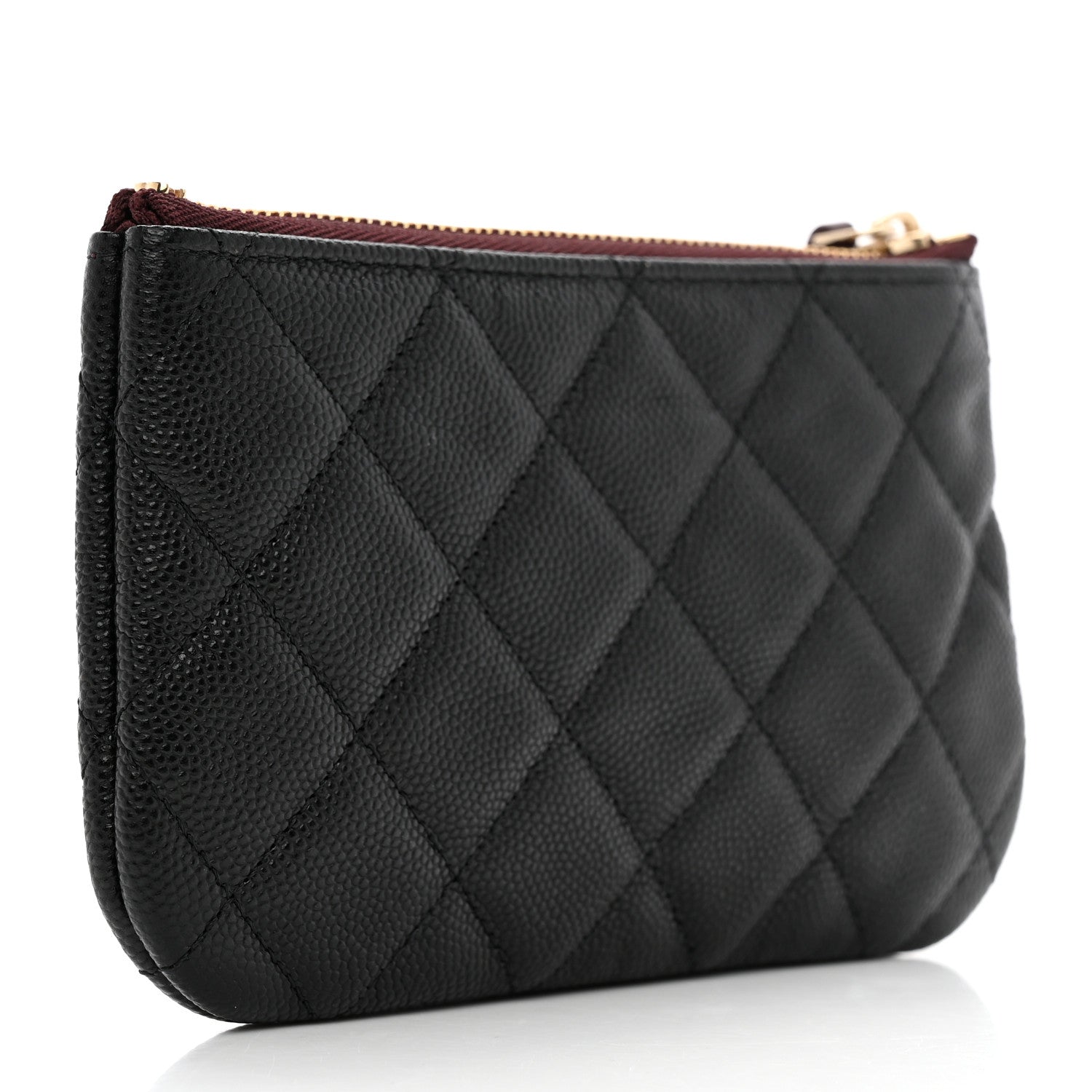 Chanel Caviar Quilted Small Cosmetic Case Black 3 of 7